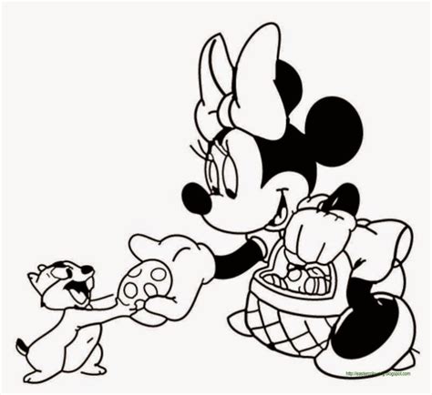 easter colouring easter egg hunt colouring page disney minnie mouse