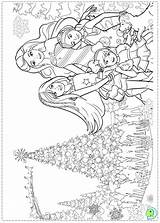 Barbie Christmas Coloring Pages Getdrawings Print Printable Getcolorings sketch template
