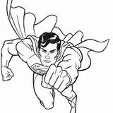 Coloring Pages Superman sketch template
