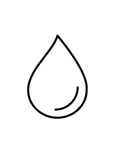 water drop coloring pages