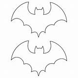 Halloween Bat Cut Templates Printable Template Bats Outs Printables Outline Clip Printablee Card Via sketch template