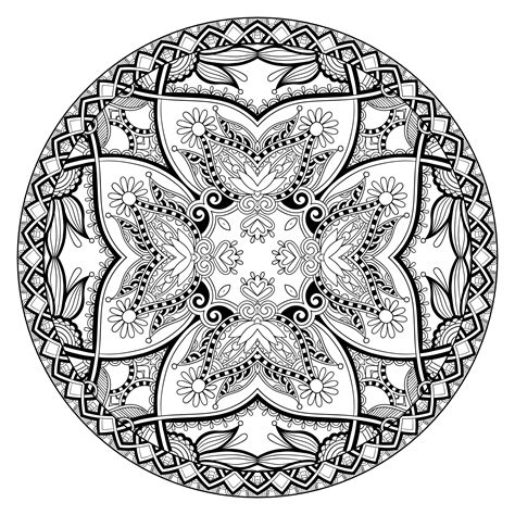 mandala coloring pages advanced level printable coloring home