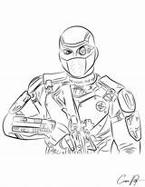 Deadshot Coloring Pages Squad Line Suicide Drawing Getdrawings Sketch Getcolorings Printable Deviantart Template sketch template