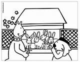 Rabbit Hutch Coloring Kwala Boowa sketch template