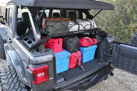 fabtech fts interior cargo rack    jeep wrangler jl unlimited  hardtop jeep