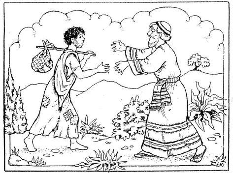 parable   lost son coloring page sunday school coloring pages