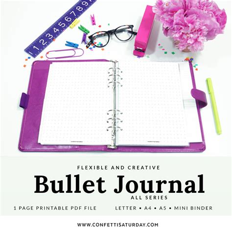 bullet journal paper printable bullet journal dot grid