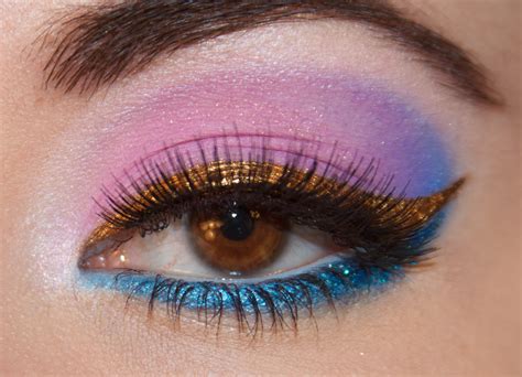 Makeup Fancy Bright Pink Purple Blue And Gold With Bfte