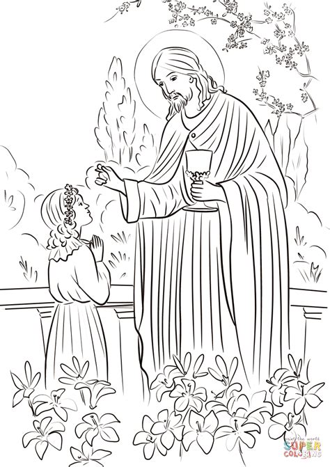 girls  communion coloring page  printable coloring pages