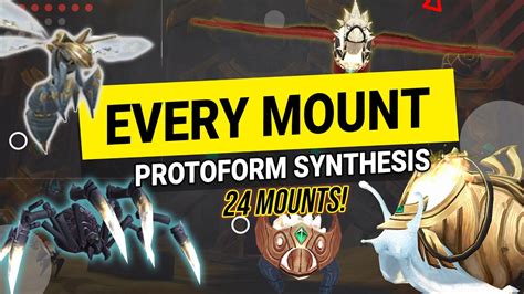 protoform synthesis mounts wow  zereth mortis mount crafting system guide