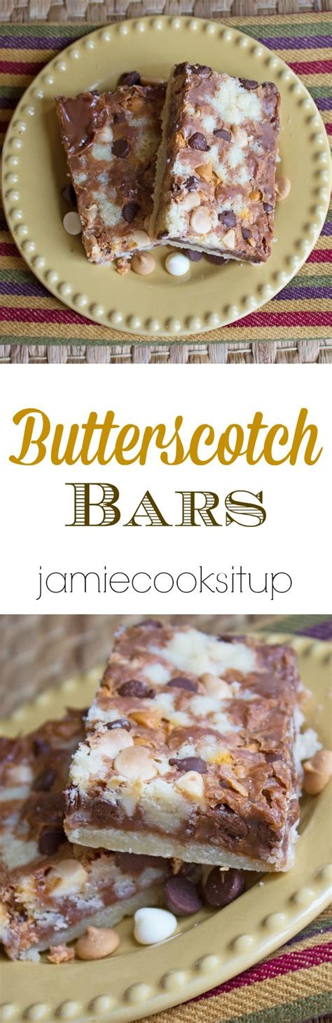 butterscotch bars and a bake sale report recipe