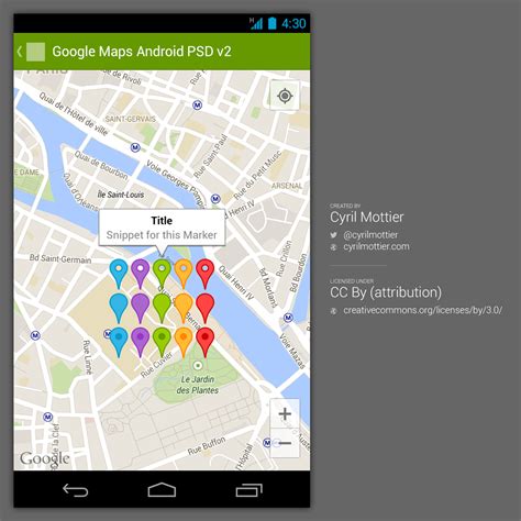 google maps android psd  cyril mottier