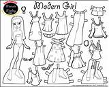 Paper Doll Printable Dolls Template Color Choose Board Coloring Cut Boy sketch template