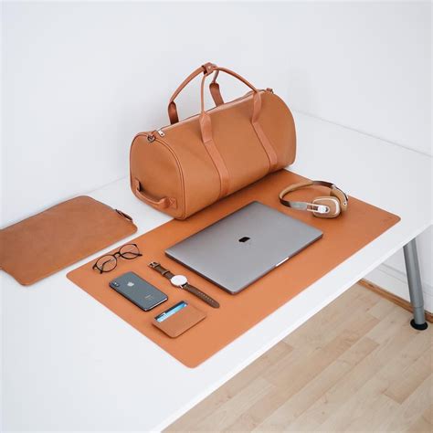 diy leather bag leather desk leather working men minimalist fashion minimalist men brown