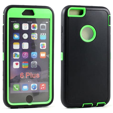 Wholesale Apple Iphone 6 Plus 5 5 Armor Defender Case Black Green