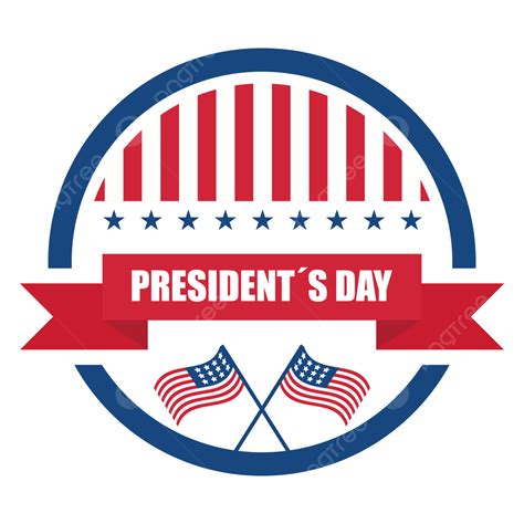presidents day clipart transparent png hd presidents day label  circular frame