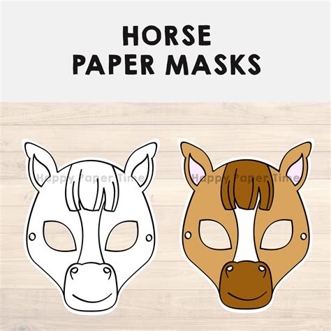 printable horse mask