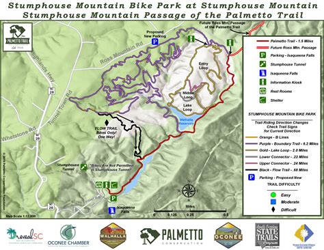 stumphouse passage  mile hiking trail  mile mountain bike park palmetto