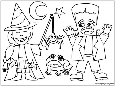 costumes  halloween coloring pages holidays coloring pages