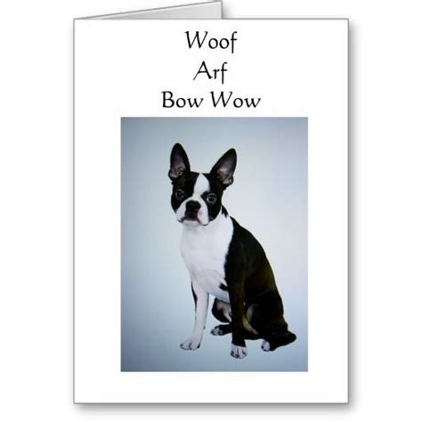 woof arf bow wow all mean happy birthday card greeting cards much more