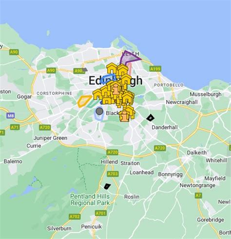 edinburgh student accommodation map google  maps