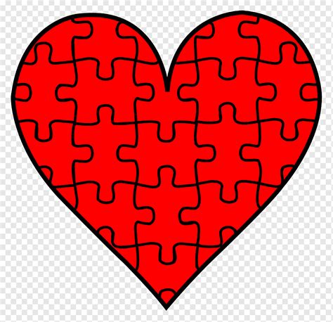 jigsaw puzzle heart valentines day cartoon puzzle pieces love