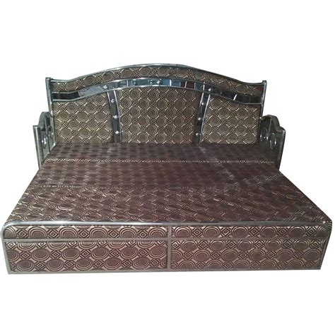 brown stainless steel sofa cum bed at rs 17500 piece sofa cum bed in