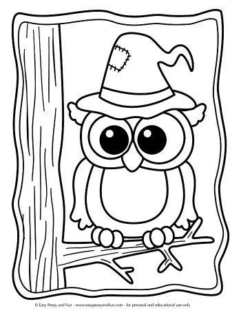 halloween coloring pages   printable sheets owl coloring