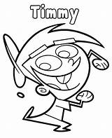 Coloring Pages Oddparents Fairly Turner Timmy Getcolorings sketch template