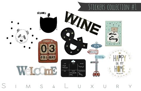 stickers collection  simsluxury  images sims  sims sims