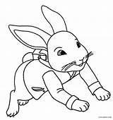 Peter Coloring Getcolorings Rabbit sketch template