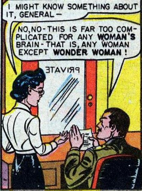 Tsk General Such Chauvinism Comic Book Panels Vintage