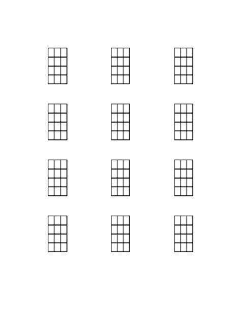 ukulele chord diagrams staffpapernet