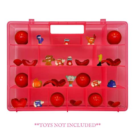 life   portable pink carrying case works  zuru smashers toy organizer