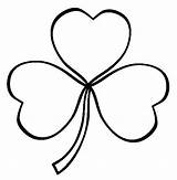 Shamrock Irish Ireland Coloring Symbols Clipart Drawing Clip Printable Symbol Line Drawings Tattoo Hearts Celtic Clover Color Flower Cliparts Clipartbest sketch template