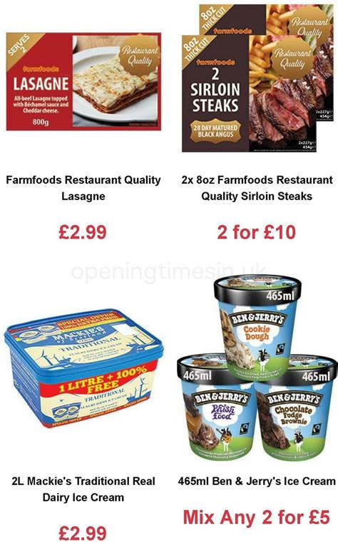 farmfoods uk offers special buys   january page
