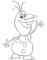 Olaf Coloring Pages Happy Frozens Kids sketch template