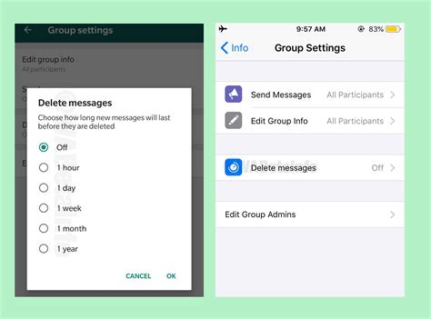 whatsapps  delete messages feature     expected