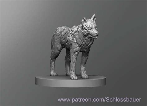 stl file zombie wolf  printable model  downloadcults