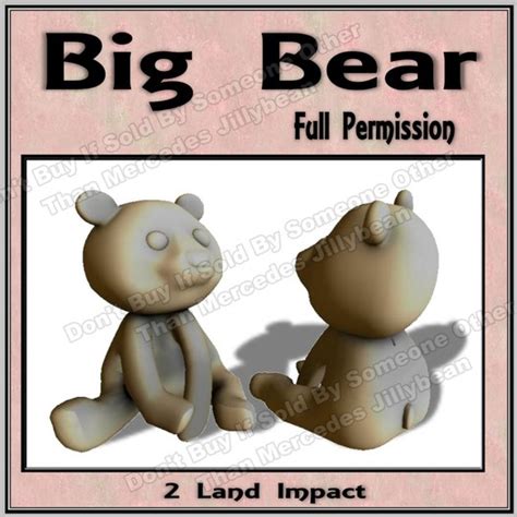 second life marketplace ls big bear full perm kit