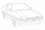 Ae86 Coloring Toyota Trueno Pages Apex Gt Template sketch template
