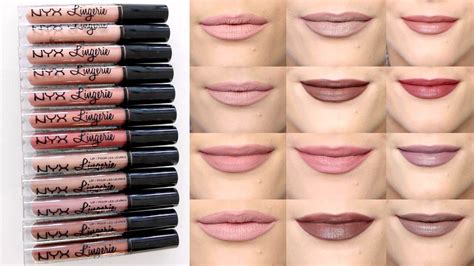 nyx lingerie liquid lipsticks review and lip swatches