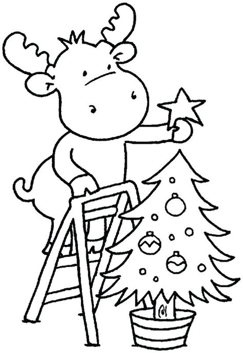 easy christmas coloring pages  kids  getcoloringscom