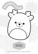 Squishmallows Squishmallow Reindeer Xcolorings sketch template