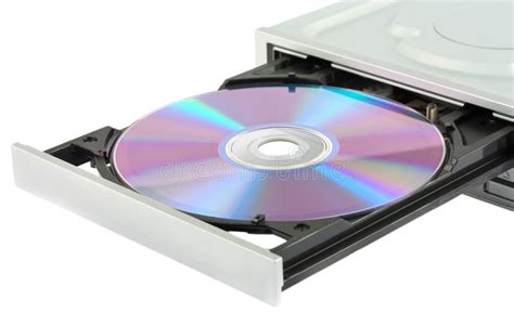 opening cd rom drive  disk stock photo image  business rom