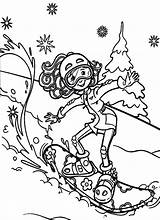Skiing Coloring Pages Getcolorings sketch template