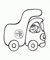 Pages Coloring Transportation Small Truck Choose Board Preschoolers Cartoon Printables sketch template