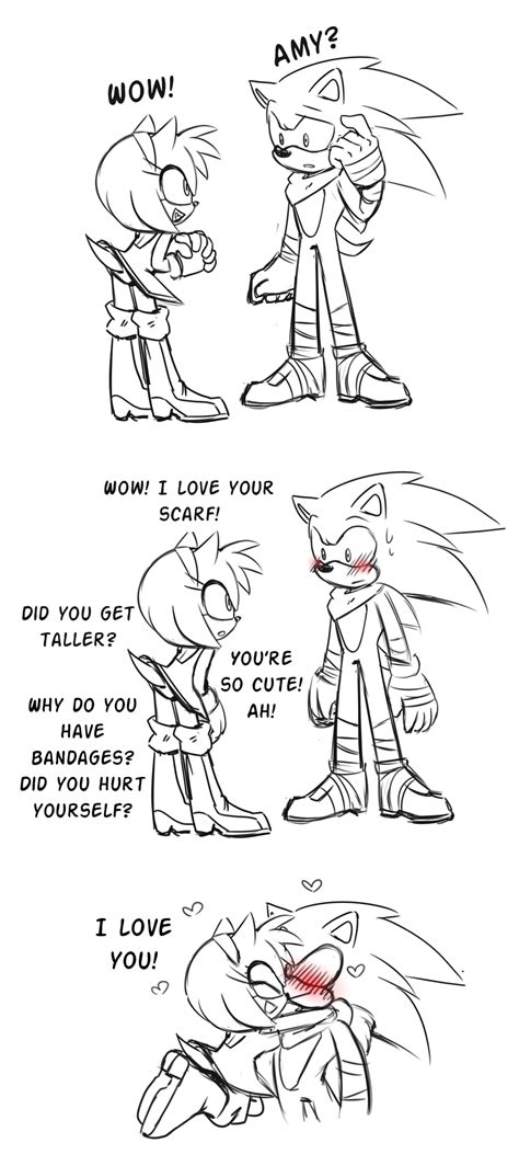 Short Comic Meeting Sonamy Sonic And Amy Sonic Boom Amy Sonic