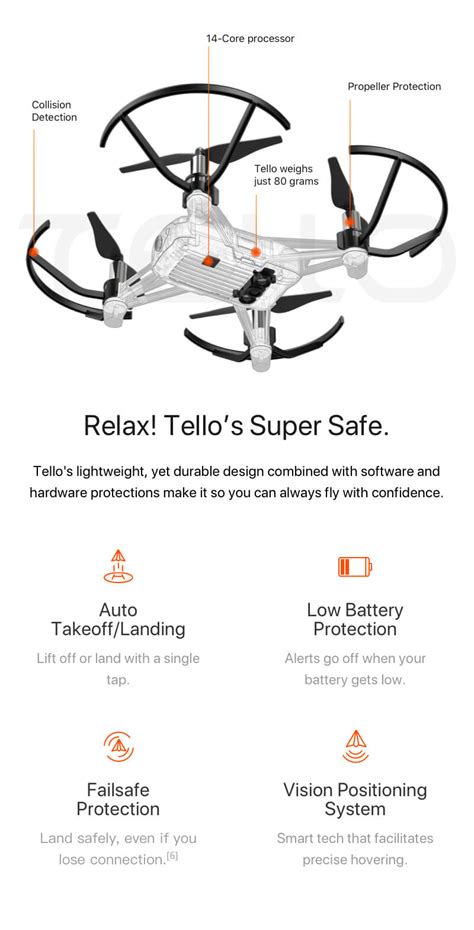dji tello drone por ryze tech control remoto  bateria adicional gratis ebay