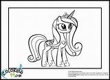 Coloring Pony Little Pages Cadence Princess Filly Candace Popular Library Clipart sketch template